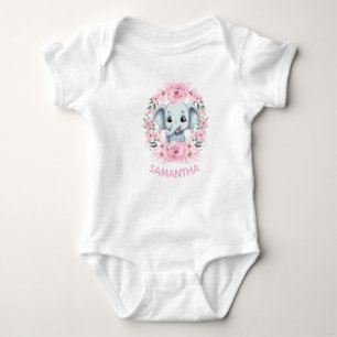 Personalized Baby Elephant Bodysuit Gift