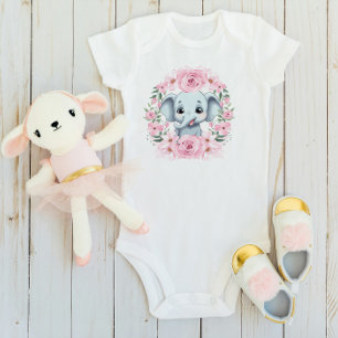 Personalized Baby Elephant Bodysuit Gift