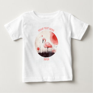 Personalized baby Flamingo Tee