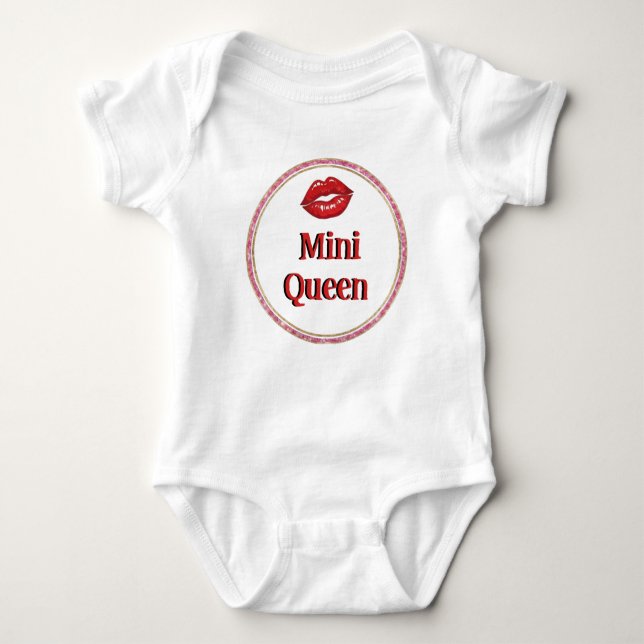 personalized baby Girl Bodysuit with Custom Name (Front)