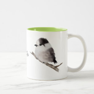 Personalized Baby Grey Jay Bird Mug