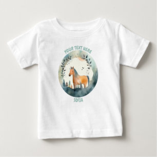 Personalized baby Horse Tee