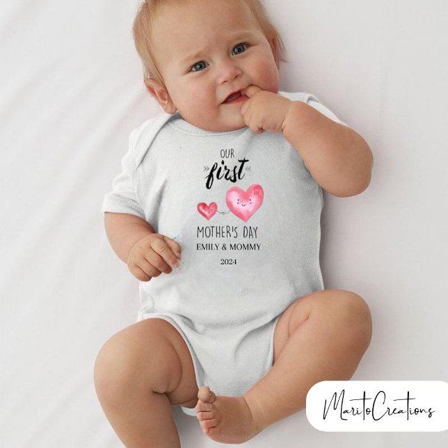 Personalized baby jumpsuit first mother's day (Creator Uploaded)