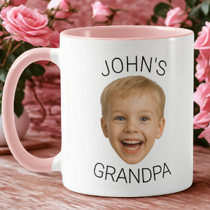 Personalized Baby Photo Grandpa Mug