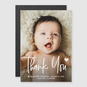 Personalized Baby Photo Thank You newborn 