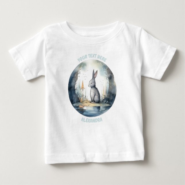 Personalized Baby Rabbit Tee (Front)