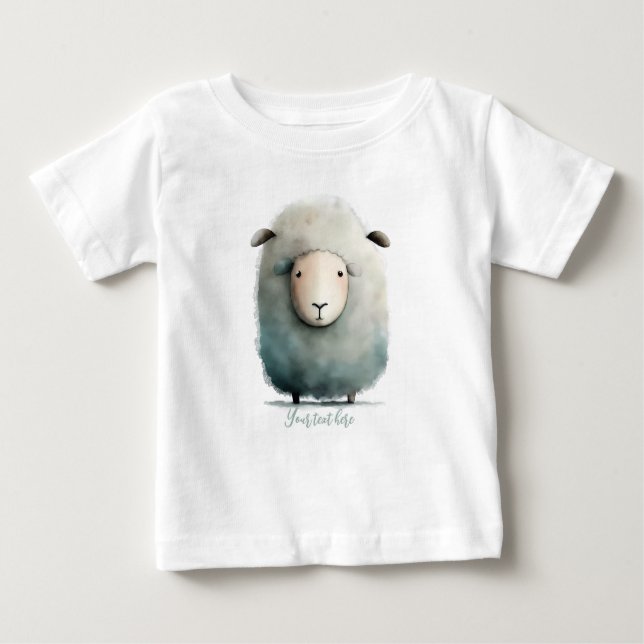 Personalized Baby sheep bodysuit (Front)