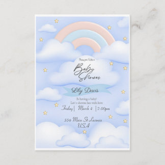 Personalized baby shower party enclosure card