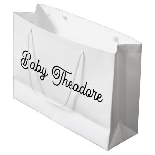 Personalized Baby Shower Party Favor Boy Girl Large Gift Bag