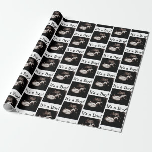 Personalized Baby Ultrasound Baby Shower Wrapping Paper