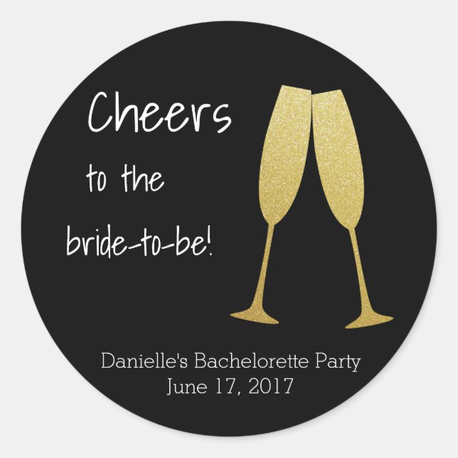 Personalized Bachelorette Stickers (Front)