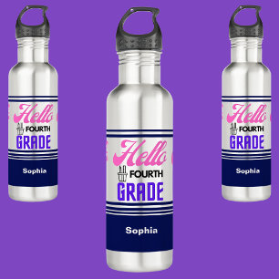 Personalized Back To School Fourth Grade  710 Ml Water Bottle