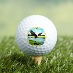 Personalized Bald Eagle Golf Balls