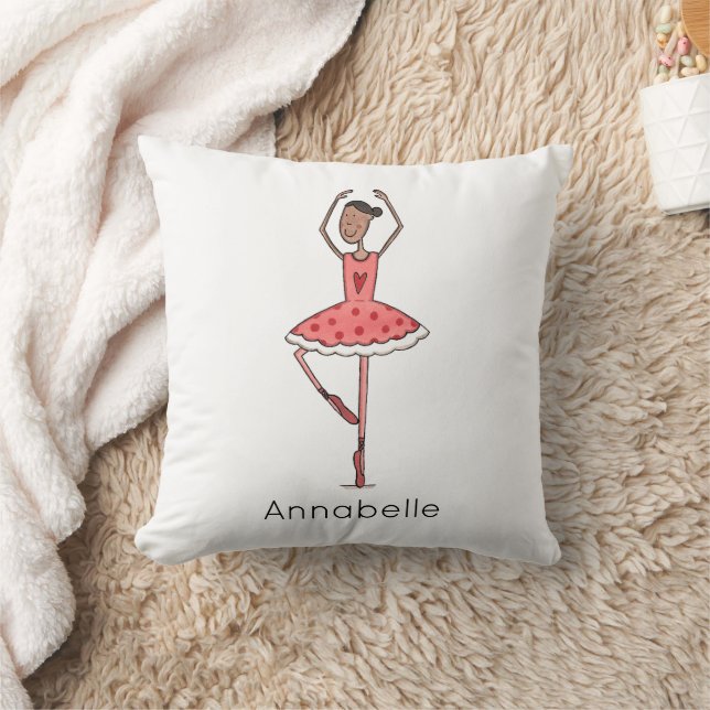 Personalized Ballerina Ballet Dancer Cushion (Blanket)