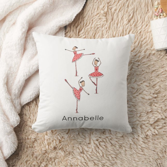 Personalized Ballerina Ballet Dancer Cushion (Blanket)
