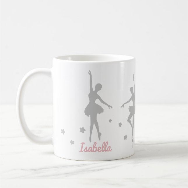 Personalized Ballerina Dancer Gift Mug (Left)