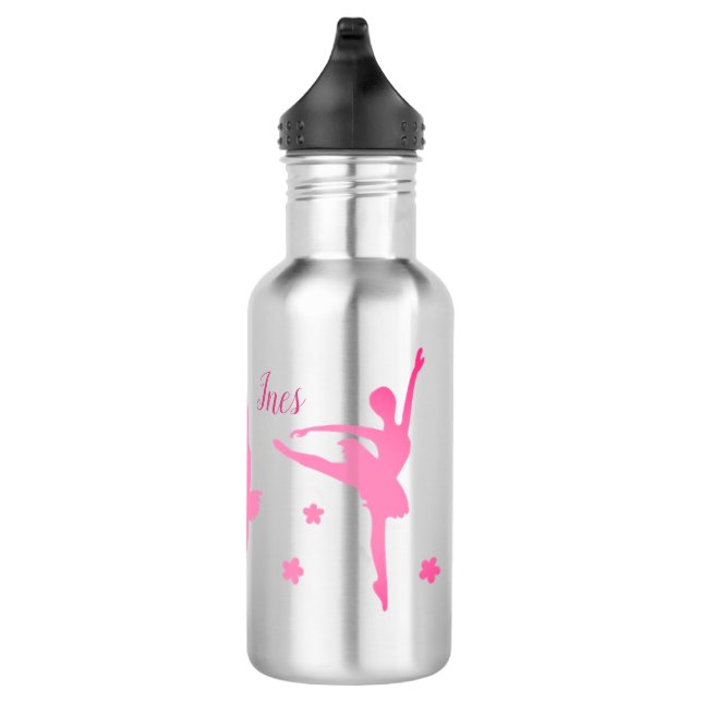 Personalized Ballerina Water Bottle | Recital Gift (Right)
