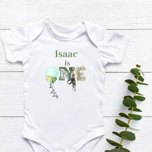 Personalized Balloon 1st Birthday Baby Bodysuit