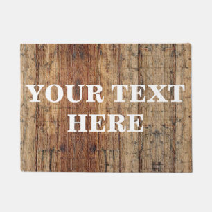 Personalized Bamboo Wood Doormat