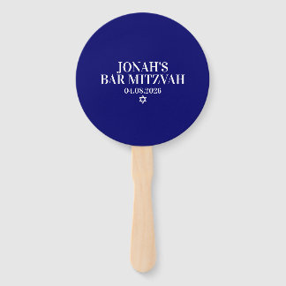 Personalized Bar Mitzvah Hand Fans