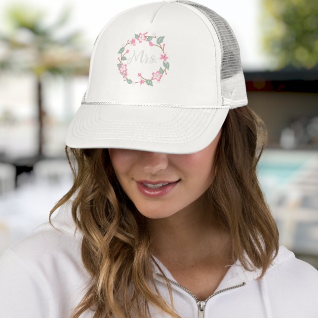 Personalized Baseball Cap - Floral Wreath Design (Creator Uploaded)