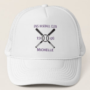 Personalized baseball Club Name Classic Trucker Hat