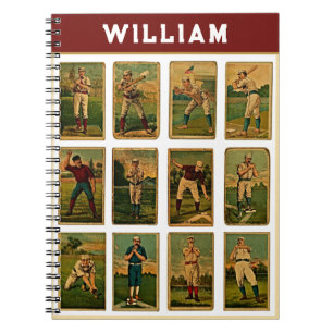 Personalized Baseball Gifts Notebook