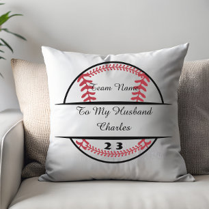 Personalized Baseball Lover Gift,Custom Baseball Cushion