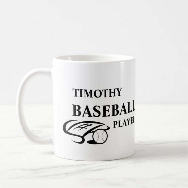 Personalized Baseball Lover Mug (Left)