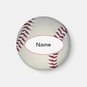 personalized baseball magnet