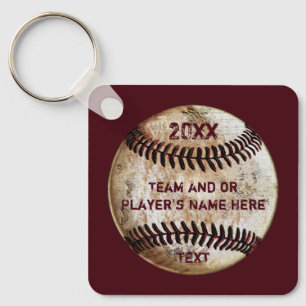 PERSONALIZED, Baseball Souvenirs, Baseball  Key Ring