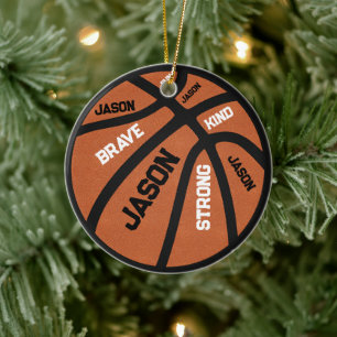 Personalized Basketball Ornament Add Your Name