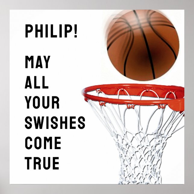 Personalized Basketball Poster (Front)
