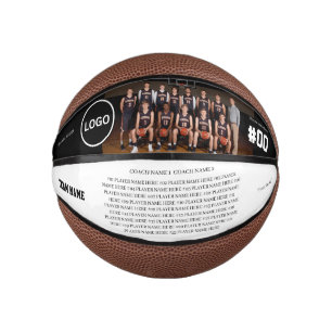 Personalized "Basketball" Senior Night Keepsake Mini Basketball