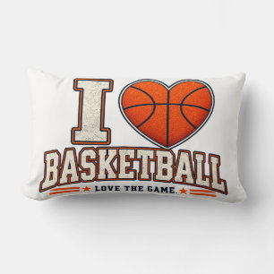 Personalized Basketball Throw Pillow   I Love Bask