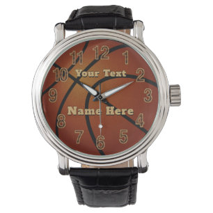 Personalized Basketball Watches with Your Text