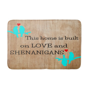 personalized bath mat