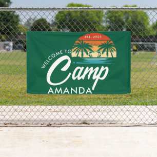 Personalized Beach Camp Bachelorette Party Custom Banner