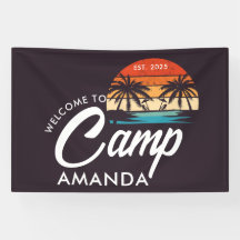 Personalized Beach Camp Bachelorette Party Custom