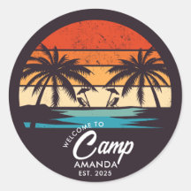 Personalized Beach Camp Bachelorette Party Custom