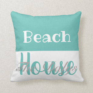 PERSONALIZED BEACH HOUSE pillow