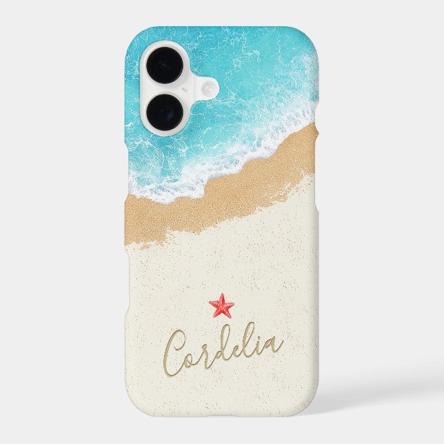Personalized Beach Surf Case-Mate iPhone Case (Back)