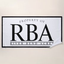 PERSONALIZED BEACH TOWEL | Family Name Towel