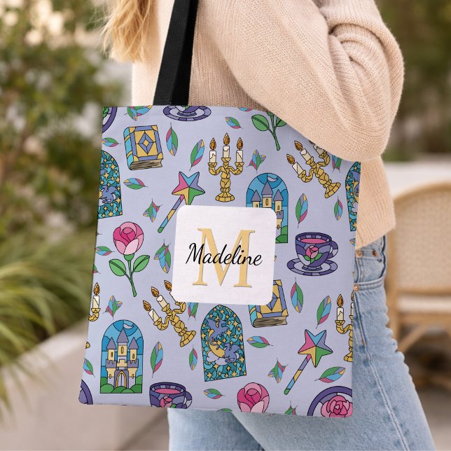 Personalized Beauty and the Beast Book Girl Tote Bag (Creator Uploaded)