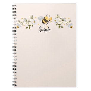 Personalized Bee Name Custom Journal