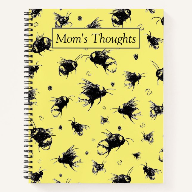 Personalized Beekeeper Notebook for Mom (Front)