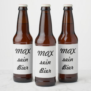 personalized beer bottle label