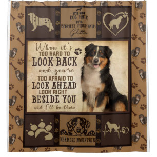 Personalized Bermese Mountain Dog Blanket Gift Shower Curtain
