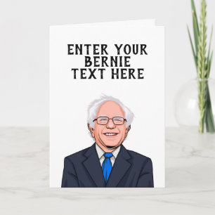 PERSONALIZED BERNIE SANDERS CARD