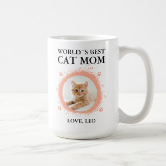 Personalized Best Cat Mom Coffee Mug